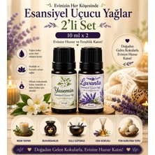 Topimania Lavanta - Yasemin 10 ml 2 Adet Çamaşır Yün Kurutma Topu Kokusu- Esansiyel Uçucu Yağ
