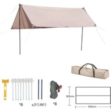 St. Morritz Glamping 500*300CM Tarp Güneş ve Rüzgar Koruma Tentesi