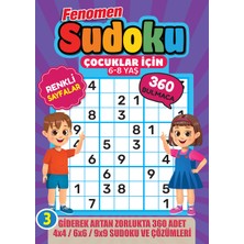 Maxi Fenomen Sudoku 3 (6-8 Yaş) Bertan Kodamanoğlu Eğlenceli Bulmaca Kitabı