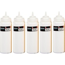 Bora Plastik Ketçap & Mayonez Şişe Geniş Kapaklı B.950 ml Beyaz BO2121