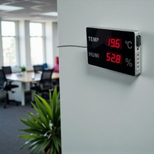 Sevgift Huato NanoSense-18 Büyük Sıcaklık Nem Ölçer | 4,5 cm Rakam