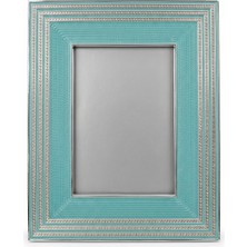 Rasha Collection Gümüş Kaplama Turkuaz Detaylı Fotoğraf Çerçevesi