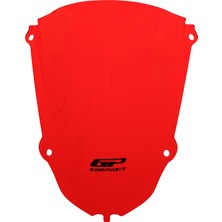 Gp Kompozit Yamaha R25 2019-2025 Uyumlu Kısa Spor Ön Cam Kırmızı 30 cm