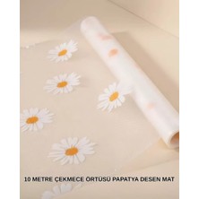 Nemere İthalat 10 Metre Papatya Desenli Kolay Temizlenebilir Çekmece Matı Nemere Ithalat