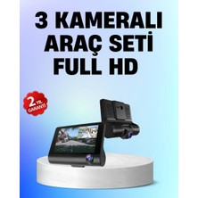 Nemere İthalat Full Hd 1080P 3 Kameralı Araç Dvr – Gece Görüşlü ve G-Sensörlü Güvenlik Çözümü Nemere