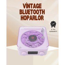 Nemere İthalat Retro Pikap Hoparlör – Şarjlı Kablosuz Projektör ve Gece Lambası Nemere Ithalat
