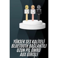 Nemere İthalat Karaoke Mikrofon Bluetooth Bağlantılı Aux Girişli Uzun Pil Ömrü Yüksek Ses Kaliteli Nemere I