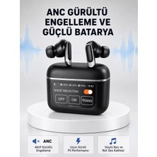 Nemere İthalat Anc Teknolojili Kablosuz Bluetooth Kulaklık – Dokunmatik, Dijital Göstergeli, Yüksek Ses Kalite