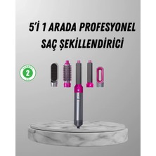 Nemere İthalat 5’i 1 Arada Saç Şekillendirici Set Kuaför Düzeyinde Performans ve Ergonomik Tasarım Nemere I