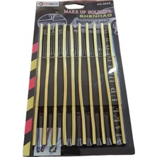 Nemere İthalat U Tip Geçmeli Havalandırma Nikelaj Şerit Çıta Ince 20CM 10 Parça Gold Nemere Ithalat