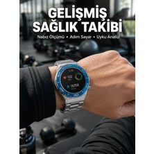 Nemere İthalat 2025 Model Yuvarlak Ekran Android ve Ios Uyumlu Gps Takibi Yapabilen Akıllı Saat Yeni Nesil Nemer