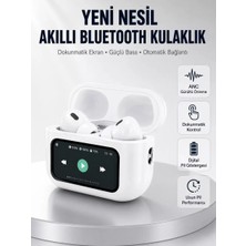 Nemere İthalat Dokunmatik Ekranlı Bluetooth Kulaklık Anc Gürültü Önleme Suya Dayanıklı Yeni Nesil Nemere I