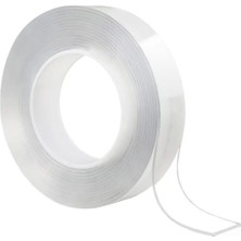 Sunup 30MM 3 Metre Çift Taraflı Nano Teknoloji Süper Yapıştırıcı Şeffaf Bant