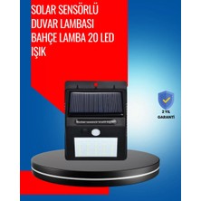 Nemere İthalat Solar Enerjiyle Çalışan IP65 Su Geçirmez 20 LED Duvar Lambası Nemere Ithalat