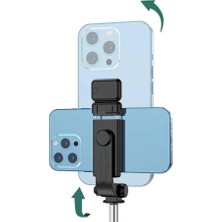 Nemere İthalat Tripod Selfie Çubuğu Bluetooth Kumandalı Kablosuz LED Işıklı Nemere Ithalat