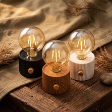 Nemere İthalat Şarjlı Dekoratif Masa Lambası - Kademesiz Dimmer - Type-C Bağlantılı Nemere Ithalat