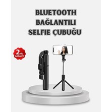 Nemere İthalat Kablosuz Bluetooth Selfie Çubuğu – 360° Dönebilir Başlık, Taşınabilir ve Şık Tasarım Ne