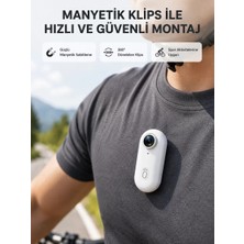 Nemere İthalat Kompakt 4K Aksiyon Kamerası Suya Dayanıklı Wifi ve 120° Geniş Açı Nemere Ithalat