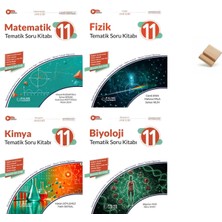 Palme Yayınevi Palme 11. Sınıf Maarif Tematik Matematik Fizik Kimya ve Biyoloji 4lü Sayısal Soru Kitabı + Telefon Standı