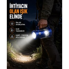 Nemere İthalat USB Şarjlı Çok Fonksiyonlu Kamp Feneri – Taşınabilir ve Dayanıklı Nemere Ithalat