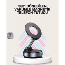 Nemere İthalat Güçlü Mıknatıslı Vakumlu Araç Telefon Tutucu Alüminyum Gövde Nemere Ithalat