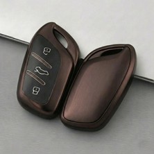 Marsilyan™- Mg Hs-Zs Uyumlu Smart 3 Buton Silikon Oto Anahtar Kumanda Kabı Kılıf Füme