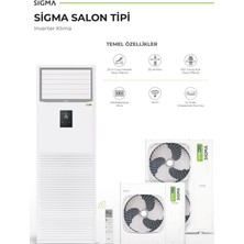 Sigma Salon Tipi 48.000 Btu Inverter Klima Profesyonel Seri Smd Yeni Seri