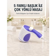 Nemere İthalat Elektrikli Masaj Aleti 5 Başlıklı Güçlü Titreşimli Selülit Karşıtı Vücut Masaj Cihazı N