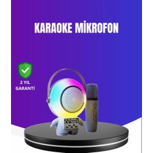 Nemere İthalat Rgb Işıklı Astronot Bluetooth Hoparlör Karaoke Mikrofonlu Nemere Ithalat