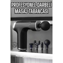 Nemere İthalat Masaj Tabancası 4 Başlıklı Kas ve Vücut Ağrıları Için Şarjlı Darbeli Nemere Ithalat