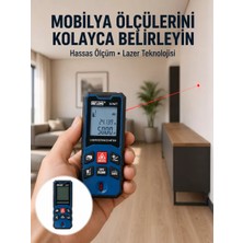 Nemere İthalat 50 Metre Lazer Ölçüm Cihazı Alan ve Mesafe Hesaplama Yeni Nesil Nemere Ithalat