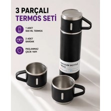 Nemere İthalat 500 ml Vakumlu Termos – Çift Kat Paslanmaz Çelik, Sızdırmaz Kapağıyla Sıcak ve Soğuk Içe
