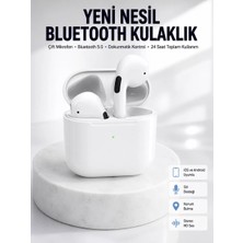 Nemere İthalat Yeni Nesil Bluetooth Kulaklık Beyaz Çağrı Cevaplayabilen Kablosuz Nemere Ithalat