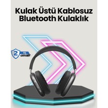 Nemere İthalat Bluetooth V5.0 Kablosuz Kulak Üstü Kulaklık | Katlanabilir, Mikro USB Girişli Nemere Ithalat