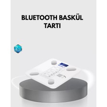 Nemere İthalat Bluetooth Akıllı Tartı – 8 Fonksiyonlu Dijital Baskül, 180 kg Kapasiteli Nemere Ithalat
