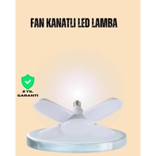 Nemere İthalat Yüksek Işık Güçlü LED Ampül 4 Kollu Katlanır Pervane Tasarım Nemere Ithalat