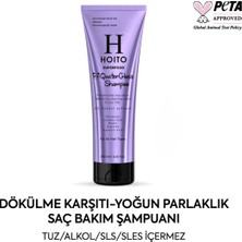 HOITO Dökülme Karşıtı Yoğun Parlaklık ve Hızlı Uzama Tuz Sls Sles Içermeyen Saç Bakım Şampuanı 250ML