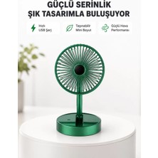 Nemere İthalat Katlanabilir Mini Fan – 3 Kademeli Soğutma, Şarjlı Nemere Ithalat