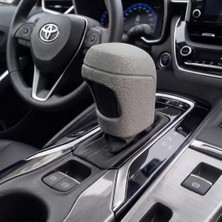 Nemere İthalat Toyota Uyumlu Silikonlu Otomatik Vites Topuzu Koruyucu Kılıfı Gri Nemere Ithalat