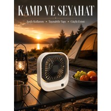 Nemere İthalat Şarjlı Masaüstü Fan Güçlü Hava Akışı ve Sessiz Çalışma Nemere Ithalat