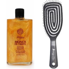 Işıltılı Saç & Vücut Nemlendirici Yağ - 100 ml + Pro Üç Boyutlu Saç Fırçası -01