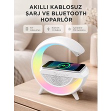 Nemere İthalat Kablosuz Şarjlı Bluetooth Hoparlör ve Gece Lambası – Nfc, Fm Radyo, Rgb Işık Nemere Ithalat