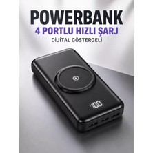 Nemere İthalat 10.000 Mah Powerbank 4 Portlu Hızlı Şarj Dijital Göstergeli Nemere Ithalat