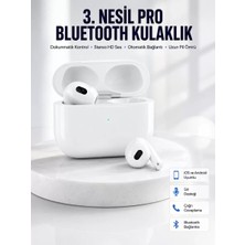 Nemere İthalat Bluetooth Kulaklık 3. Nesil Ios Android Uyumlu Yeni Nesil Wireless Charge Nemere Ithalat