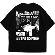 Brutal Dept. Attack On Titan Levi Ackerman Oversize Streetwear Tişört