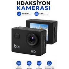 Exenar Mini Aksiyon Kamerası Seti Hd 720P Bisiklet Motosiklet Kask Kamerası Webcam Özellikli