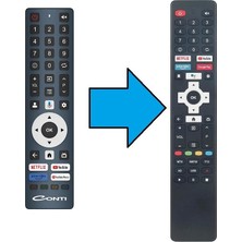 Herz Contı ile Uyumlu Smart Google LED Tv Kumanda-Ses Özellikli
