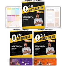 Rehber Matematik 0 Dan Matematik - 0 Dan Geometri - 0 Dan Problemler Soru Bankası Set 3 Kitap