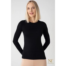 NT Underwear Kadın Bambu Uzun Kol Body – Doğal, Hafif ve Esnek
