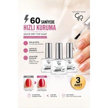 Golden Rose Quick Dry Top Coat |  Oje Kurutucu x 3 Ad